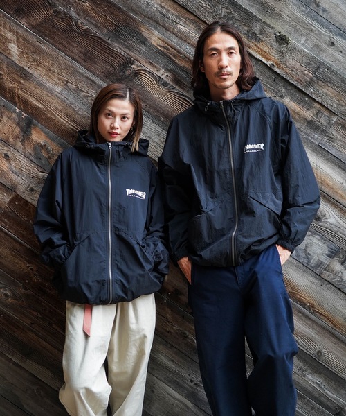 セール】NYLON SHELL JACKET/THRASHER スラッシャーナイロン シェル