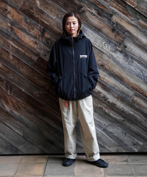 NYLON SHELL JACKET/THRASHER スラッシャーナイロン シェル ジャケット