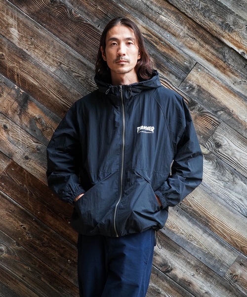 NYLON SHELL JACKET/THRASHER スラッシャーナイロン シェル ジャケット