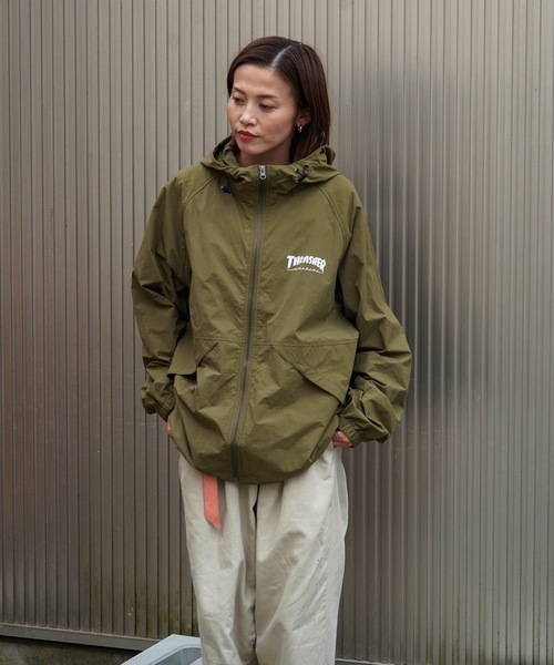 NYLON SHELL JACKET/THRASHER スラッシャーナイロン シェル ジャケット