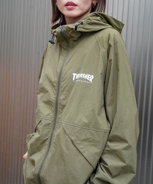 NYLON SHELL JACKET/THRASHER スラッシャーナイロン シェル ジャケット