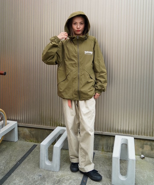 セール】NYLON SHELL JACKET/THRASHER スラッシャーナイロン シェル