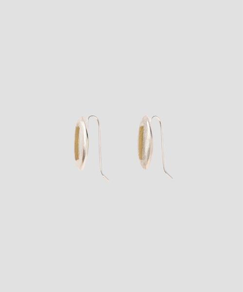 SILVER AND BRASS（ピアス（両耳用））｜MARGARET HOWELL