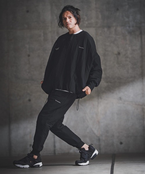 GLIMCLAP(グリムクラップ)の「mlt5414-Wave Quilted Ripstop Pullover ウェーブキルトプルオーバー(192-035-gla-cf)(その他トップス・メンズ・ブラック・S/M/L)」の9枚目の写真