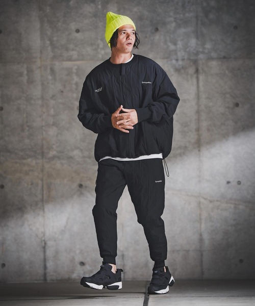 GLIMCLAP(グリムクラップ)の「mlt5414-Wave Quilted Ripstop Pullover ウェーブキルトプルオーバー(192-035-gla-cf)(その他トップス・メンズ・ブラック・S/M/L)」の10枚目の写真