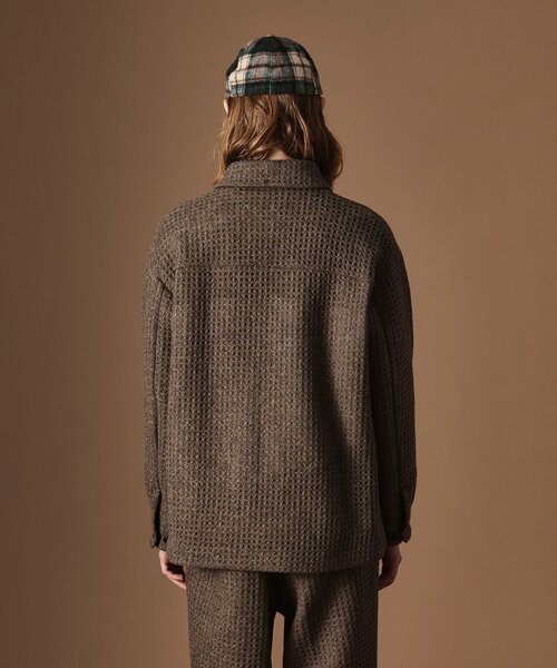 40ct&525(フォーティーカラッツアンドゴーニーゴ)の「ウールワッフルオーバーシャツ(シャツ/ブラウス・メンズ・ダークブラウン・03/02)」の3枚目の写真