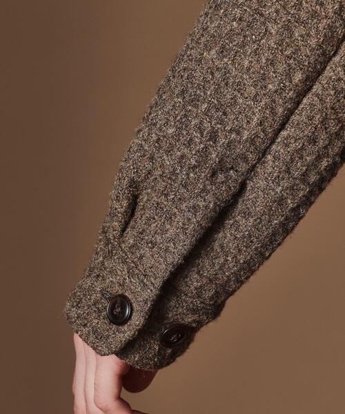 40ct&525(フォーティーカラッツアンドゴーニーゴ)の「ウールワッフルオーバーシャツ(シャツ/ブラウス・メンズ・ダークブラウン・03/02)」の7枚目の写真