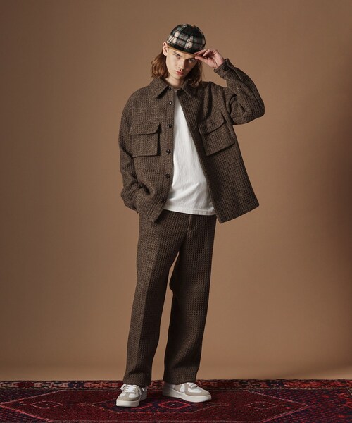 40ct&525(フォーティーカラッツアンドゴーニーゴ)の「ウールワッフルオーバーシャツ(シャツ/ブラウス・メンズ・ダークブラウン・03/02)」の9枚目の写真