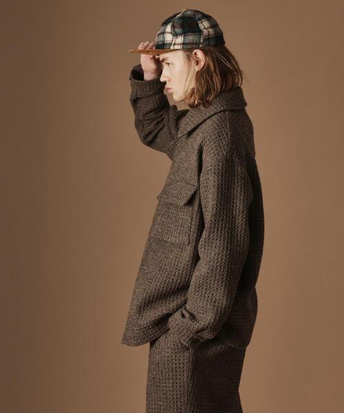 40ct&525(フォーティーカラッツアンドゴーニーゴ)の「ウールワッフルオーバーシャツ(シャツ/ブラウス・メンズ・ダークブラウン・03/02)」の12枚目の写真