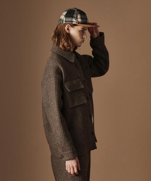 40ct&525(フォーティーカラッツアンドゴーニーゴ)の「ウールワッフルオーバーシャツ(シャツ/ブラウス・メンズ・ダークブラウン・03/02)」の14枚目の写真