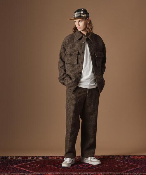 40ct&525(フォーティーカラッツアンドゴーニーゴ)の「ウールワッフルオーバーシャツ(シャツ/ブラウス・メンズ・ダークブラウン・03/02)」の17枚目の写真