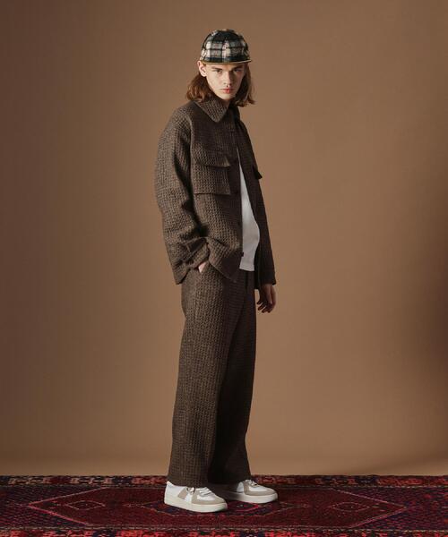 40ct&525(フォーティーカラッツアンドゴーニーゴ)の「ウールワッフルオーバーシャツ(シャツ/ブラウス・メンズ・ダークブラウン・03/02)」の18枚目の写真