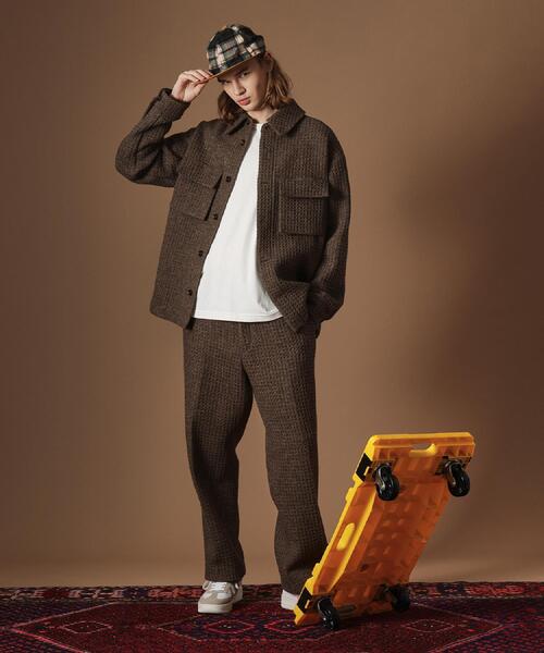 40ct&525(フォーティーカラッツアンドゴーニーゴ)の「ウールワッフルオーバーシャツ(シャツ/ブラウス・メンズ・ダークブラウン・03/02)」の19枚目の写真