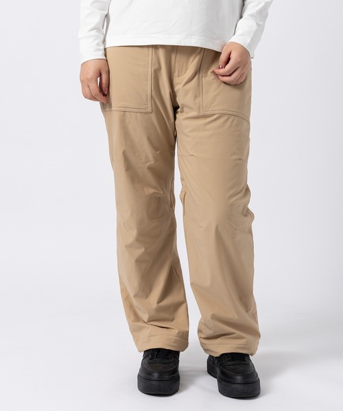 phenix outdoor(フェニックスアウトドア)の「phenix outdoor(フェニックスアウトドア)ワイドシルエット 起毛メッシュ カーゴパンツ トリニティーパンツ(耐久性/保温性)(カーゴパンツ・レディース・ブラック/カーキ/ベージュ・S/M/L)」の2枚目の写真