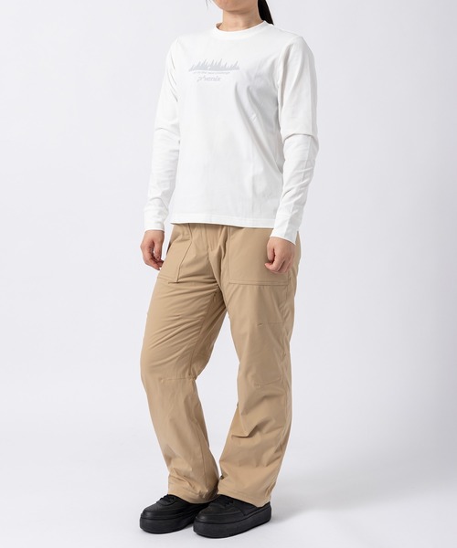 phenix outdoor(フェニックスアウトドア)の「phenix outdoor(フェニックスアウトドア)ワイドシルエット 起毛メッシュ カーゴパンツ トリニティーパンツ(耐久性/保温性)(カーゴパンツ・レディース・ブラック/カーキ/ベージュ・S/M/L)」の4枚目の写真