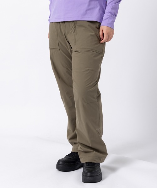 phenix outdoor(フェニックスアウトドア)の「phenix outdoor(フェニックスアウトドア)ワイドシルエット 起毛メッシュ カーゴパンツ トリニティーパンツ(耐久性/保温性)(カーゴパンツ・レディース・ブラック/カーキ/ベージュ・S/M/L)」の5枚目の写真
