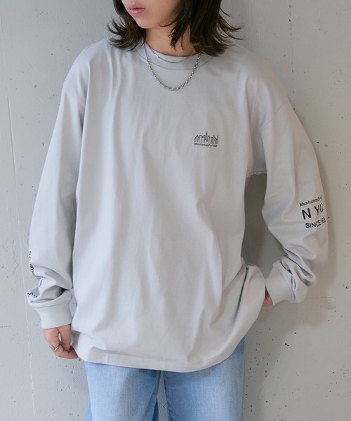 Manhattan Portage(マンハッタンポーテージ)の「【Manhattan Portage】L/S PRINT T-SHIRT MP-M580(Tシャツ/カットソー・レディース・ライトグレー/ホワイト/ブラック・L/M)」の15枚目の写真