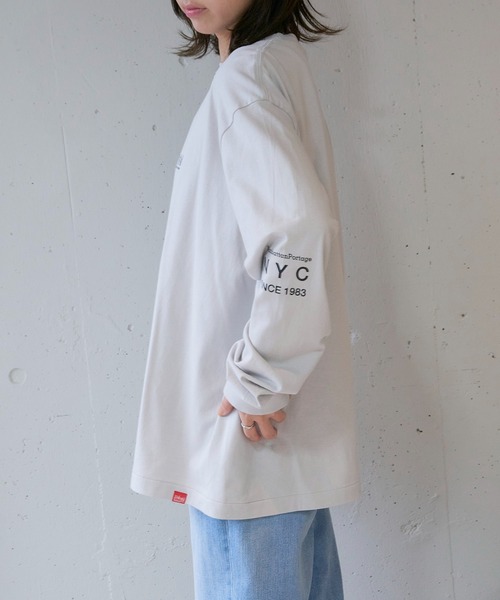 Manhattan Portage(マンハッタンポーテージ)の「【Manhattan Portage】L/S PRINT T-SHIRT MP-M580(Tシャツ/カットソー・レディース・ライトグレー/ホワイト/ブラック・L/M)」の17枚目の写真