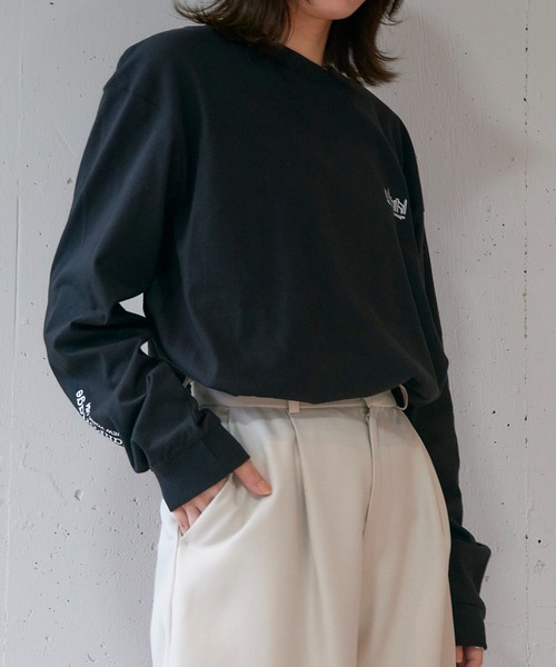 Manhattan Portage(マンハッタンポーテージ)の「【Manhattan Portage】L/S PRINT T-SHIRT MP-M580(Tシャツ/カットソー・レディース・ライトグレー/ホワイト/ブラック・L/M)」の11枚目の写真