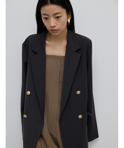 美品✨Deuxieme Classe アサダブルジャケット サイズ38 カーキ セール】 ◇ウールギャバダブルジャケット （テーラード