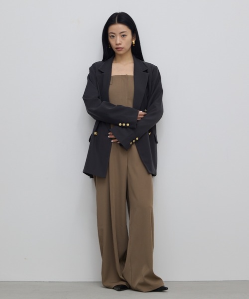 セール】金釦オーバーサイズダブルジャケット（テーラード