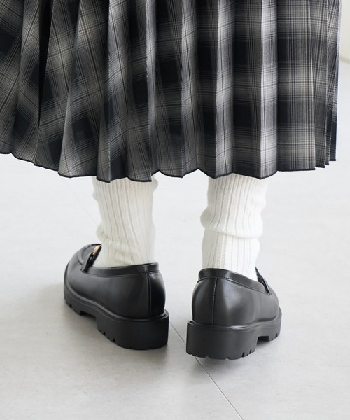 ROPE' PICNIC（ロペピクニック）の「【軽量・晴雨兼用】プラットフォームビットローファー（ローファー・レディース・ブラック/ブラウン系その他・23/23.5/24/24.5）」の5枚目の写真