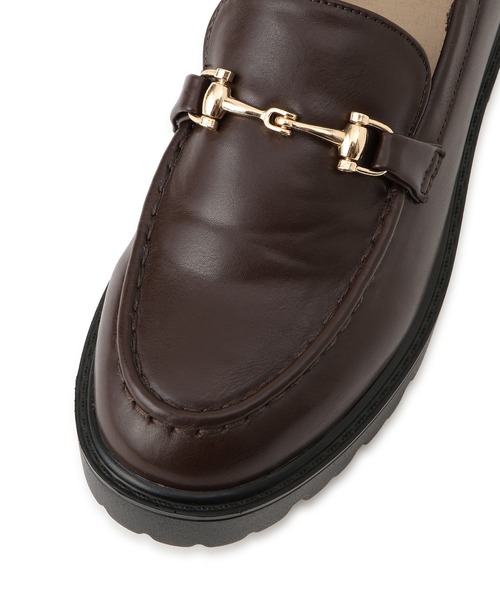 ROPE' PICNIC（ロペピクニック）の「【軽量・晴雨兼用】プラットフォームビットローファー（ローファー・レディース・ブラック/ブラウン系その他・23/23.5/24/24.5）」の14枚目の写真