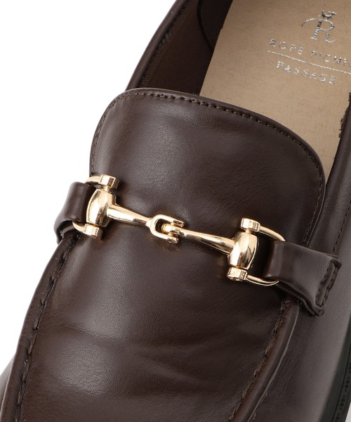 ROPE' PICNIC（ロペピクニック）の「【軽量・晴雨兼用】プラットフォームビットローファー（ローファー・レディース・ブラック/ブラウン系その他・23/23.5/24/24.5）」の15枚目の写真