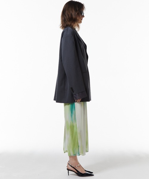 JOSE MOON(ジョゼムーン)の「WOOL OVER JACKET/ウールオーバージャケット(テーラードジャケット・レディース・ブラック/カーキ/グレー・FREE)」の13枚目の写真