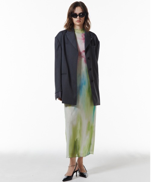 JOSE MOON(ジョゼムーン)の「WOOL OVER JACKET/ウールオーバージャケット(テーラードジャケット・レディース・ブラック/カーキ/グレー・FREE)」の9枚目の写真