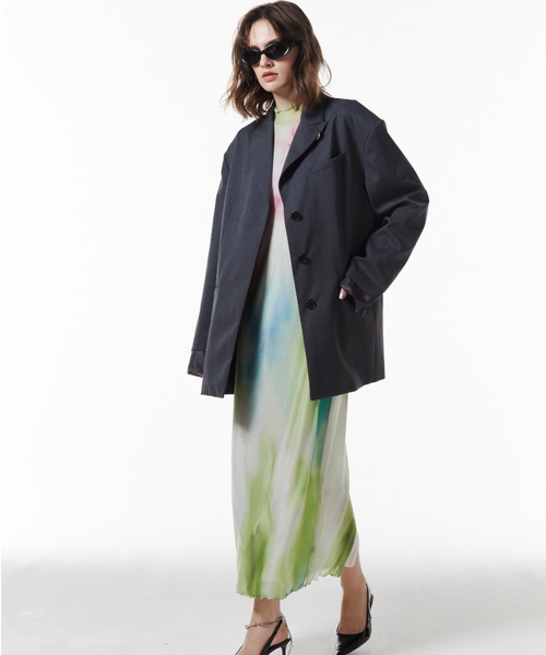 JOSE MOON(ジョゼムーン)の「WOOL OVER JACKET/ウールオーバージャケット(テーラードジャケット・レディース・ブラック/カーキ/グレー・FREE)」の15枚目の写真