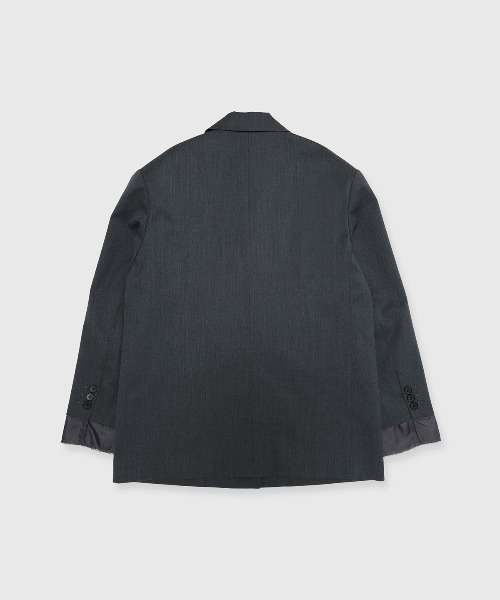 JOSE MOON ジョゼムーン ウエストコンシャス オーバージャケット グレー JOSE MOON（ジョゼムーン）の「WAIST CONSCIOUS OVER JACKET/ウエスト