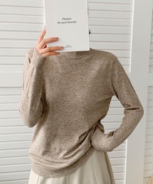 【12色展開】ハイネック ニット プルオーバー