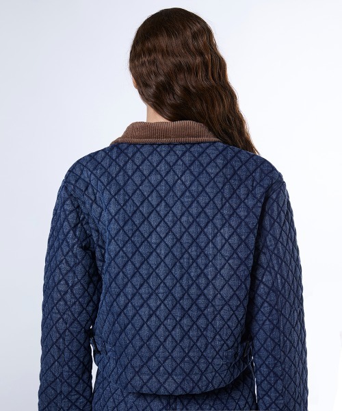 DOUBLE STANDARD CLOTHING（ダブルスタンダードクロージング）の「キルティングデニムジャケット（デニムジャケット・レディース・インディゴブルー・38/36）」の5枚目の写真