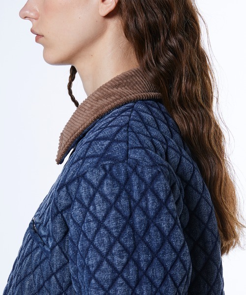 DOUBLE STANDARD CLOTHING（ダブルスタンダードクロージング）の「キルティングデニムジャケット（デニムジャケット・レディース・インディゴブルー・38/36）」の7枚目の写真