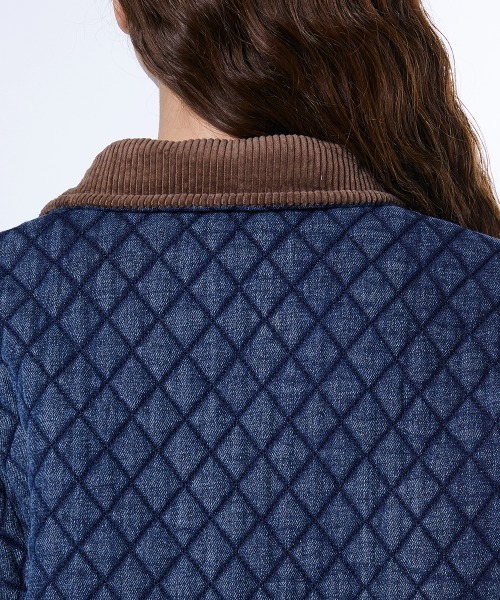 セール】キルティングデニムジャケット（デニムジャケット）｜DOUBLE