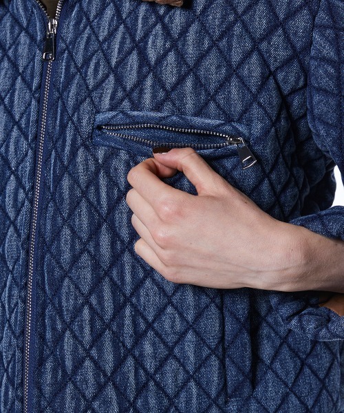 セール】キルティングデニムジャケット（デニムジャケット）｜DOUBLE