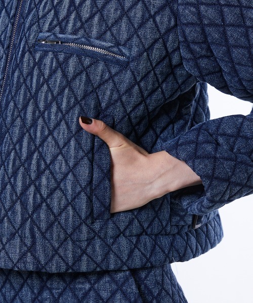 DOUBLE STANDARD CLOTHING（ダブルスタンダードクロージング）の「キルティングデニムジャケット（デニムジャケット・レディース・インディゴブルー・38/36）」の10枚目の写真