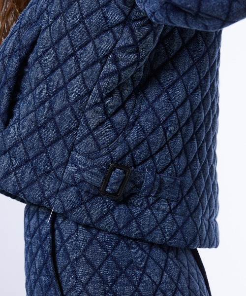 DOUBLE STANDARD CLOTHING（ダブルスタンダードクロージング）の「キルティングデニムジャケット（デニムジャケット・レディース・インディゴブルー・38/36）」の11枚目の写真