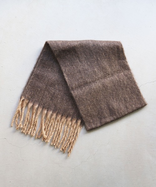 NOISE MAKER（ノイズメーカー）の「バイカラーボリュームフリンジマフラー（マフラー・レディース・ブルー系/ピンク系/グリーン系/ブラウン系/パープル系・FREE）」の17枚目の写真