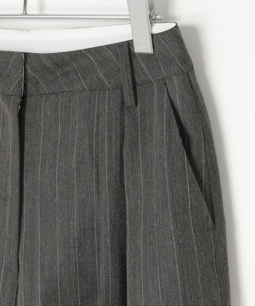 notch.(ノッチ)の「【notch. by KASUMI】 ストライプトラウザーパンツ(その他パンツ・レディース・ブラウン/チャコール/ベージュ・M/L/TM/TL)」の11枚目の写真