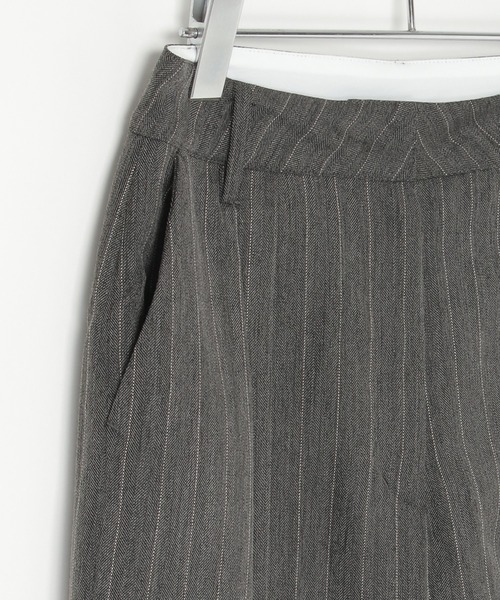 notch.(ノッチ)の「【notch. by KASUMI】 ストライプトラウザーパンツ(その他パンツ・レディース・ブラウン/チャコール/ベージュ・M/L/TM/TL)」の12枚目の写真