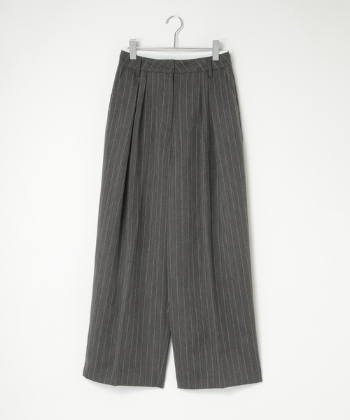 notch.(ノッチ)の「【notch. by KASUMI】 ストライプトラウザーパンツ(その他パンツ・レディース・ブラウン/チャコール/ベージュ・M/L/TM/TL)」の17枚目の写真