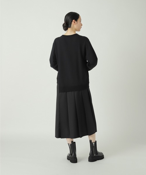 ZUCCa（ズッカ）の「ドッキングスウェット / ワンピース（ワンピース・レディース・ブラック/ネイビー/ボルドー・M size）」の7枚目の写真