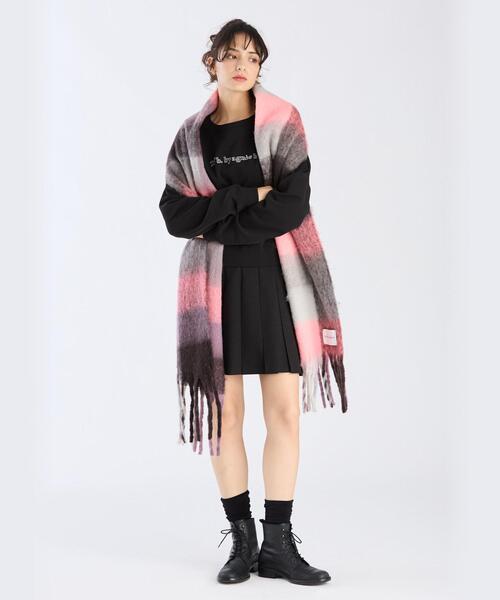 REALHEAD ドクロマニヨン 黒成型/グレー塗装/ピンク目 赤マフラー REALHEAD ドクロマニヨン 黒成型/グレー塗装/ピンク目 赤マフラー