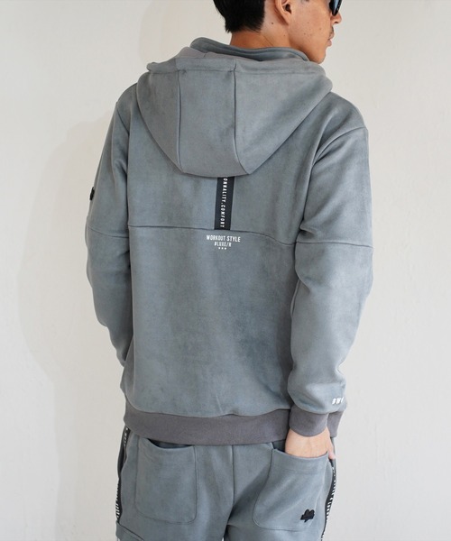 LUXE/R GOLF(ラグジュ ゴルフ)の「(RM)【LUXE/R GOLF】フェイク スエード ジップパーカー(パーカー・メンズ・ベージュ/グレー/ブラック・L/XL/M)」の21枚目の写真