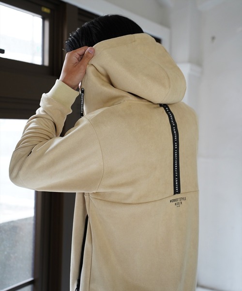 LUXE/R GOLF(ラグジュ ゴルフ)の「(RM)【LUXE/R GOLF】フェイク スエード ジップパーカー(パーカー・メンズ・ベージュ/グレー/ブラック・L/XL/M)」の6枚目の写真