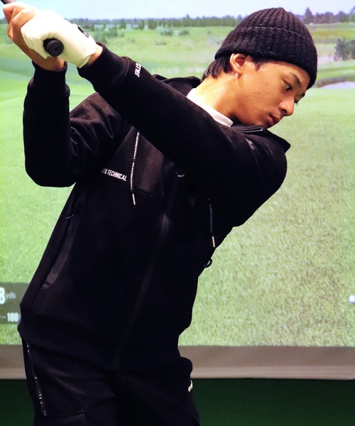 LUXE/R GOLF(ラグジュ ゴルフ)の「(RM)【LUXE/R GOLF】フェイク スエード ジップパーカー(パーカー・メンズ・ベージュ/グレー/ブラック・L/XL/M)」の9枚目の写真