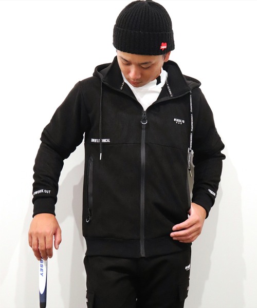 LUXE/R GOLF(ラグジュ ゴルフ)の「(RM)【LUXE/R GOLF】フェイク スエード ジップパーカー(パーカー・メンズ・ベージュ/グレー/ブラック・L/XL/M)」の14枚目の写真