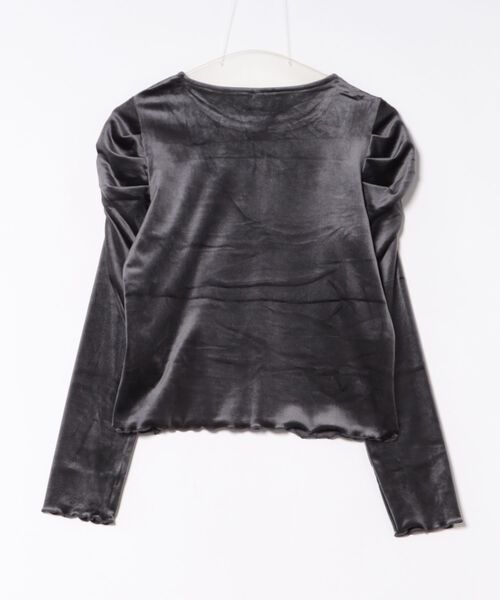 セール】ベロアシャーリングトップス（Tシャツ/カットソー）｜coca
